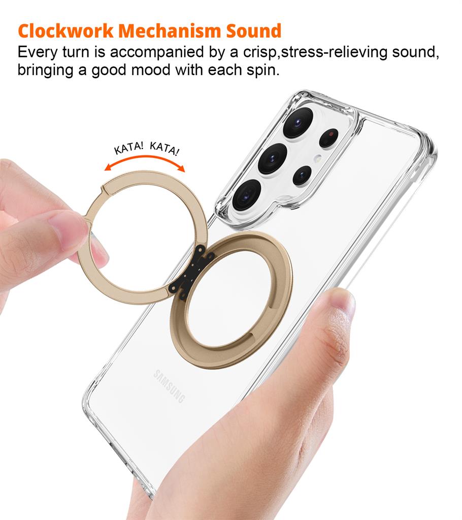 Samsung Galaxy S26 Ultra TOKO Pure MagSafe 360 ring hátlap tok (Arany)