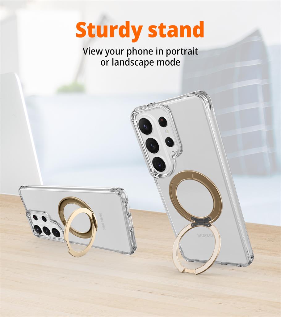 Samsung Galaxy S26 Ultra TOKO Pure MagSafe 360 ring hátlap tok (Arany)