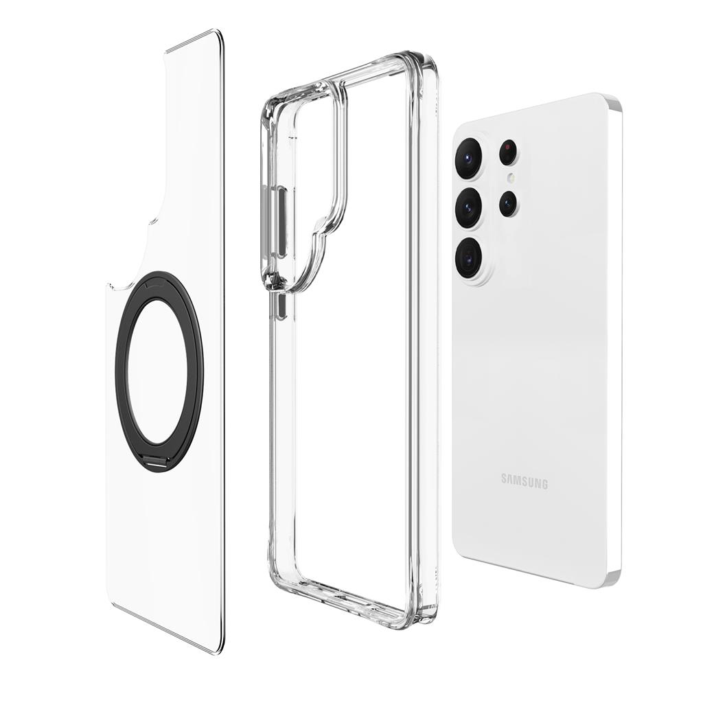 Samsung Galaxy S26 Ultra TOKO Pure MagSafe 360 ring hátlap tok (Fekete)