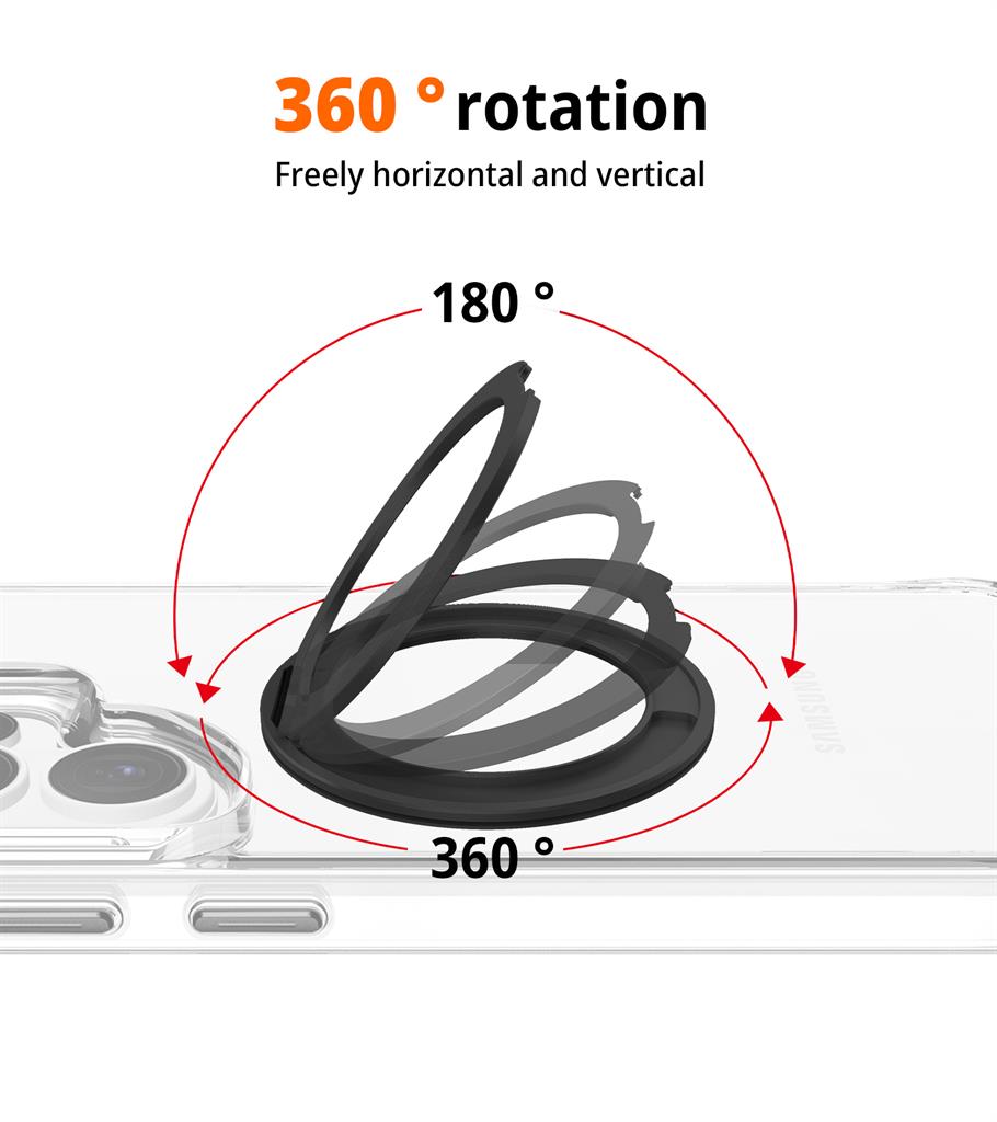 Samsung Galaxy S26 Ultra TOKO Pure MagSafe 360 ring hátlap tok (Fekete)