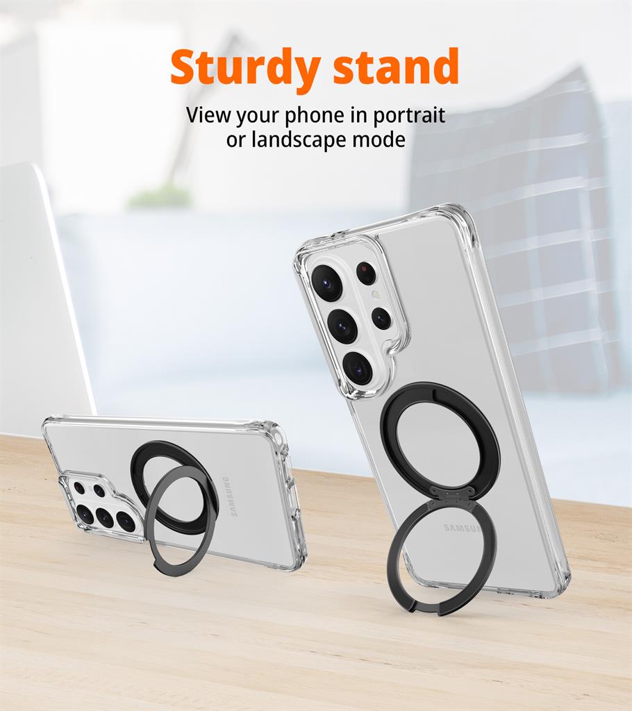 Samsung Galaxy S26 Ultra TOKO Pure MagSafe 360 ring hátlap tok (Fekete)