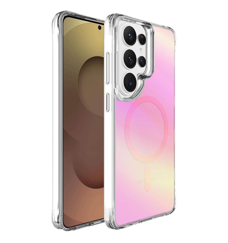 Samsung Galaxy S26 Ultra TOKO Pure rainbow MagSafe hátlap tok (Rózsaszín)