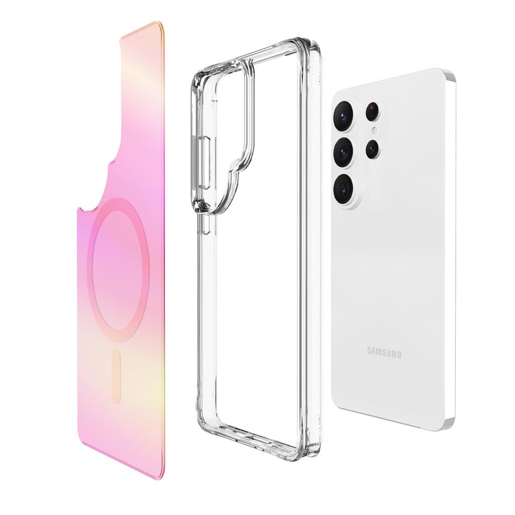 Samsung Galaxy S26 Ultra TOKO Pure rainbow MagSafe hátlap tok (Rózsaszín)