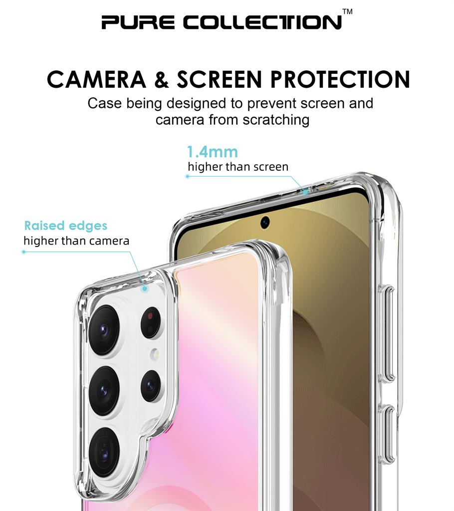 Samsung Galaxy S26 Ultra TOKO Pure rainbow MagSafe hátlap tok (Rózsaszín)