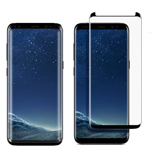 Samsung Galaxy S9 5D üvegfólia teljes kijelzőre, átlátszó (fekete keret)