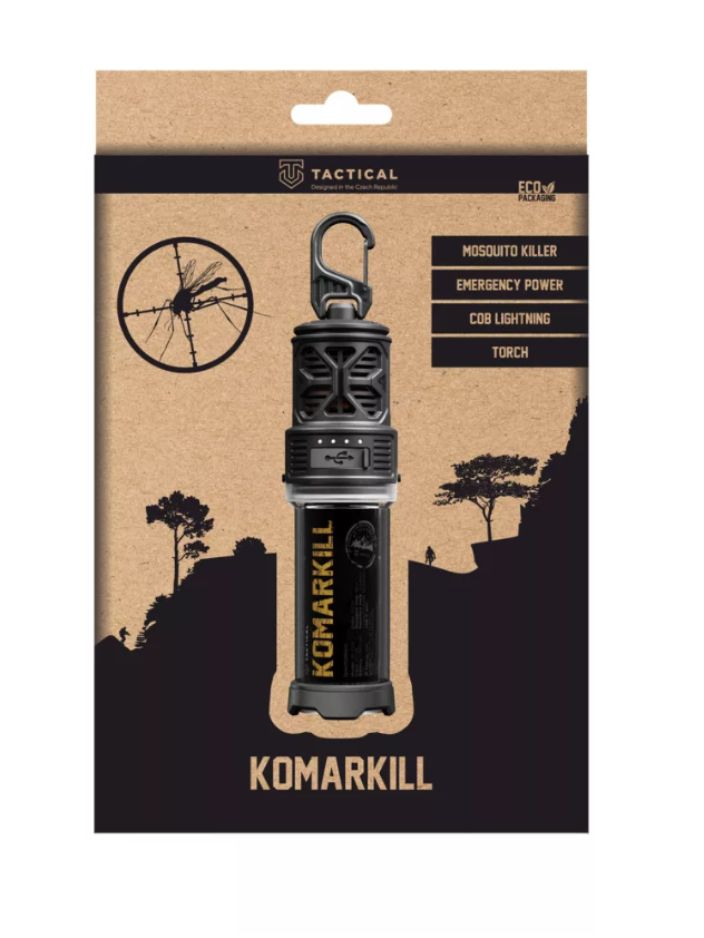 Tactical KomarKill szúnyogriasztó és LED lámpa powerbank funkcióval
