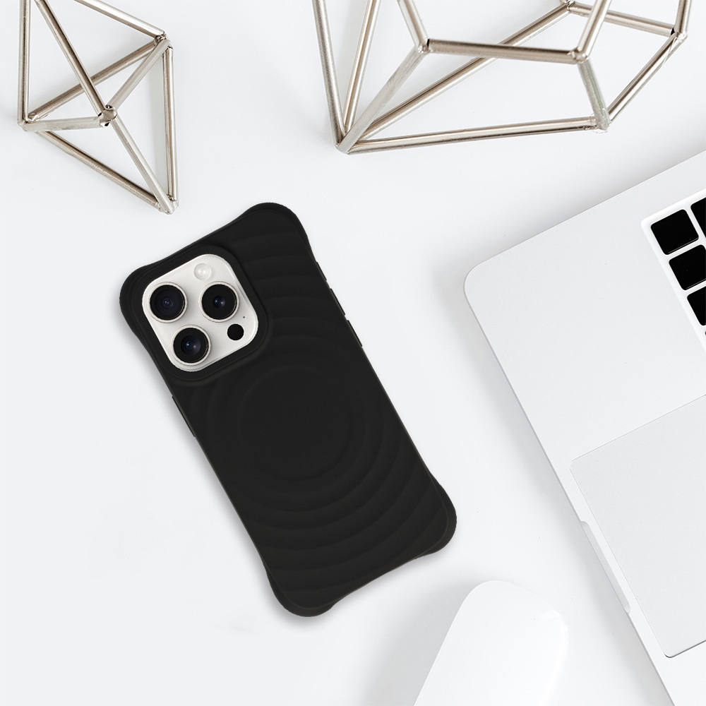 Xiaomi 14 Pro Tel Protect Wave magsafe hátlap tok (Fekete)
