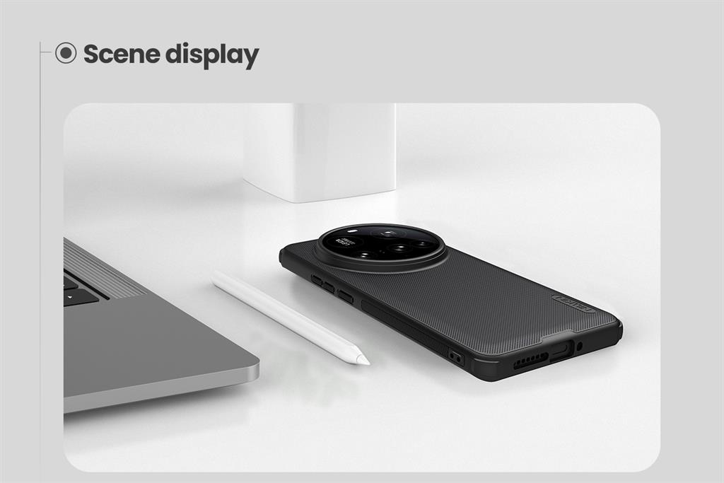 Xiaomi 15 Ultra Nillkin Frosted Shield Pro hátlap tok (Fekete)