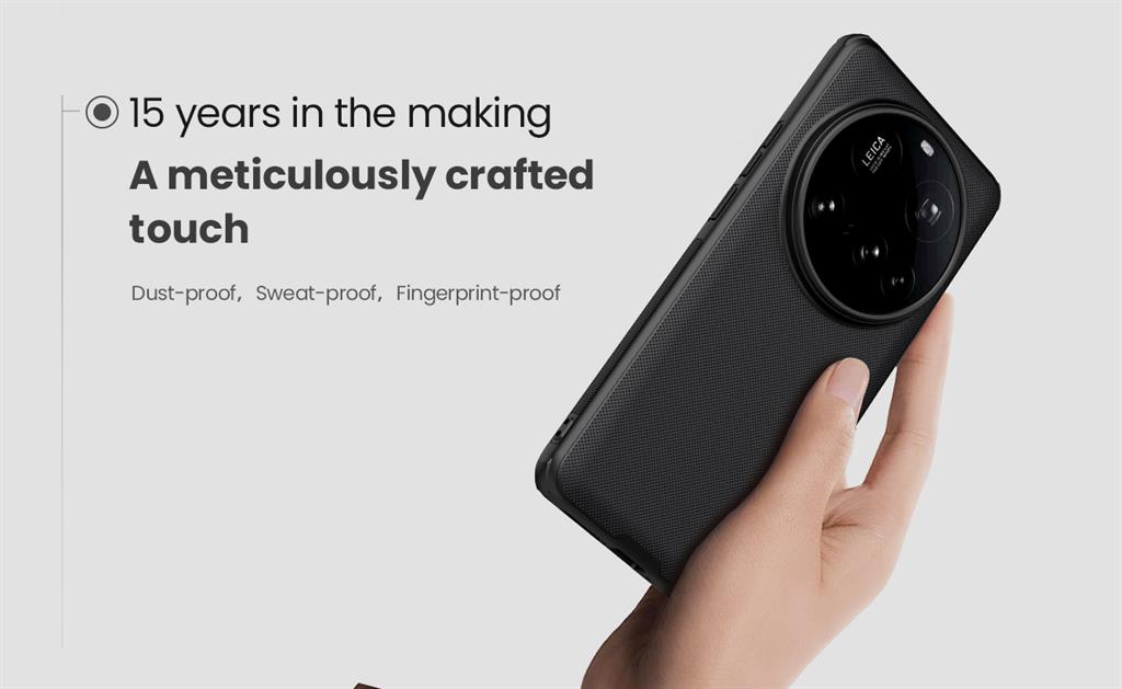 Xiaomi 15 Ultra Nillkin Frosted Shield Pro hátlap tok (Fekete)