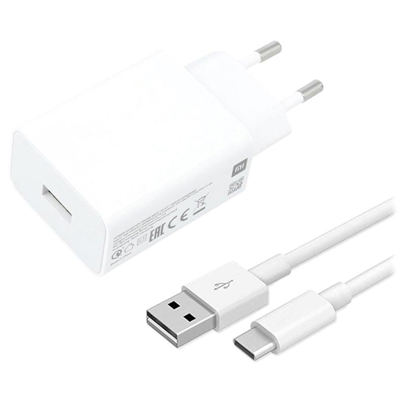 Xiaomi MDY-11-EP hálózati gyorstöltő type-C kábellel 22.5W (Fehér) ECO csomagolás
