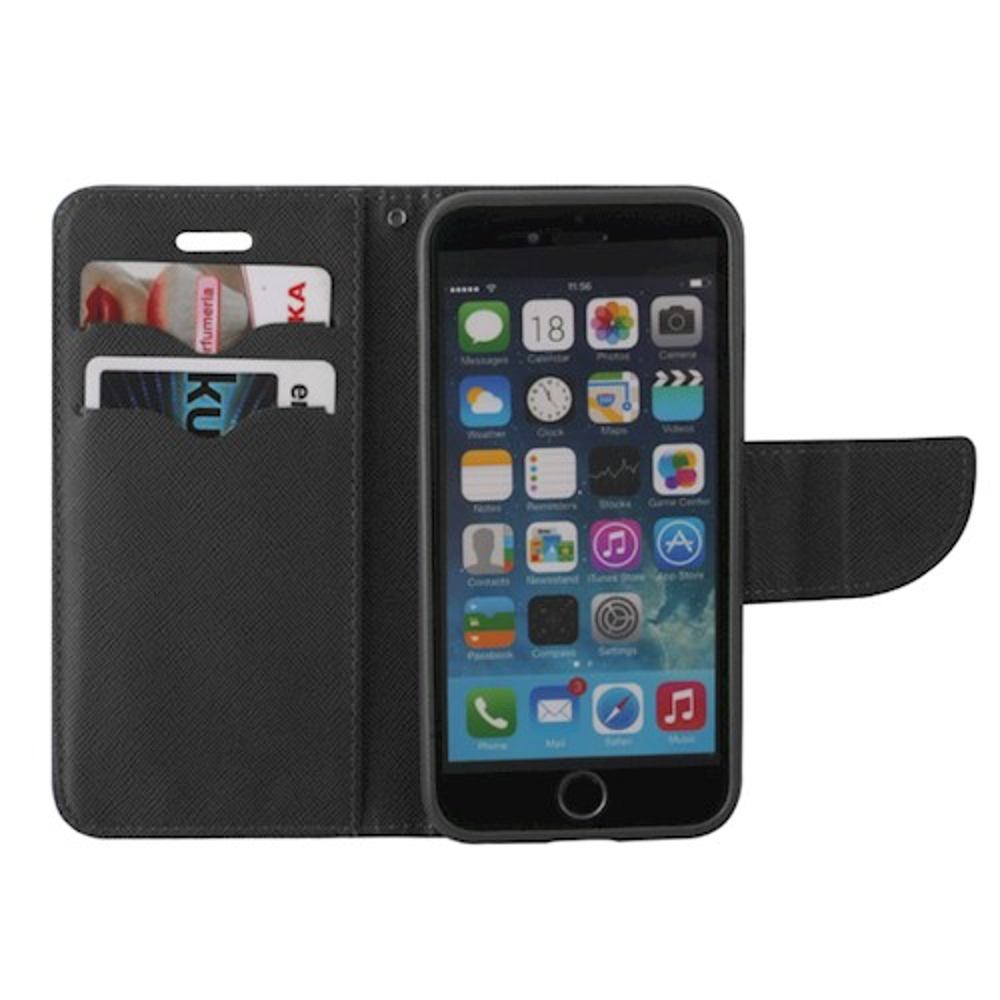 Xiaomi Redmi 10C Fancy book notesz tok (Fekete)