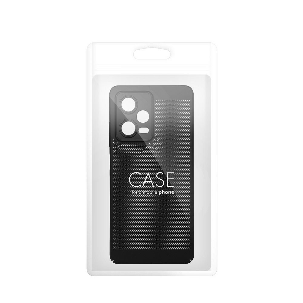 Xiaomi Redmi 13C Breezy lyukacsos műanyag hátlap tok (Fekete)