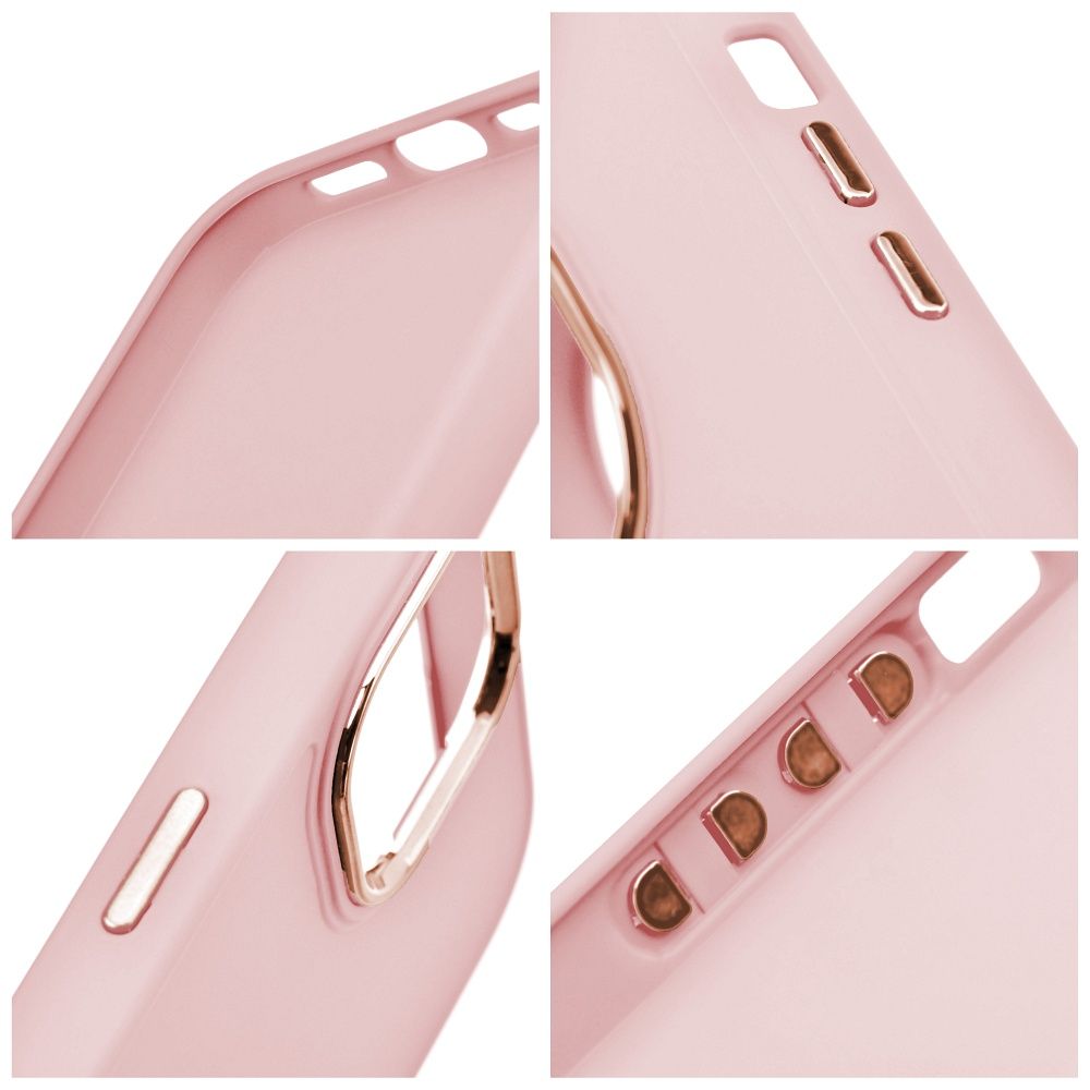 Xiaomi Redmi 13C frame szilikon hátlap tok (Rózsaszín)