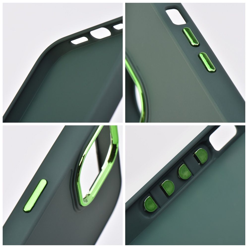 Xiaomi Redmi 13C frame szilikon hátlap tok (Zöld)
