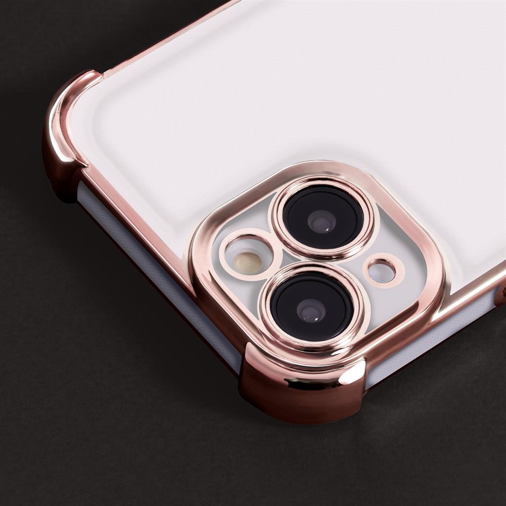 Xiaomi Redmi 14C 4G & Redmi 14C 5G & Redmi A4 & POCO C76 Anti shock chrome hátlap tok (Arany)