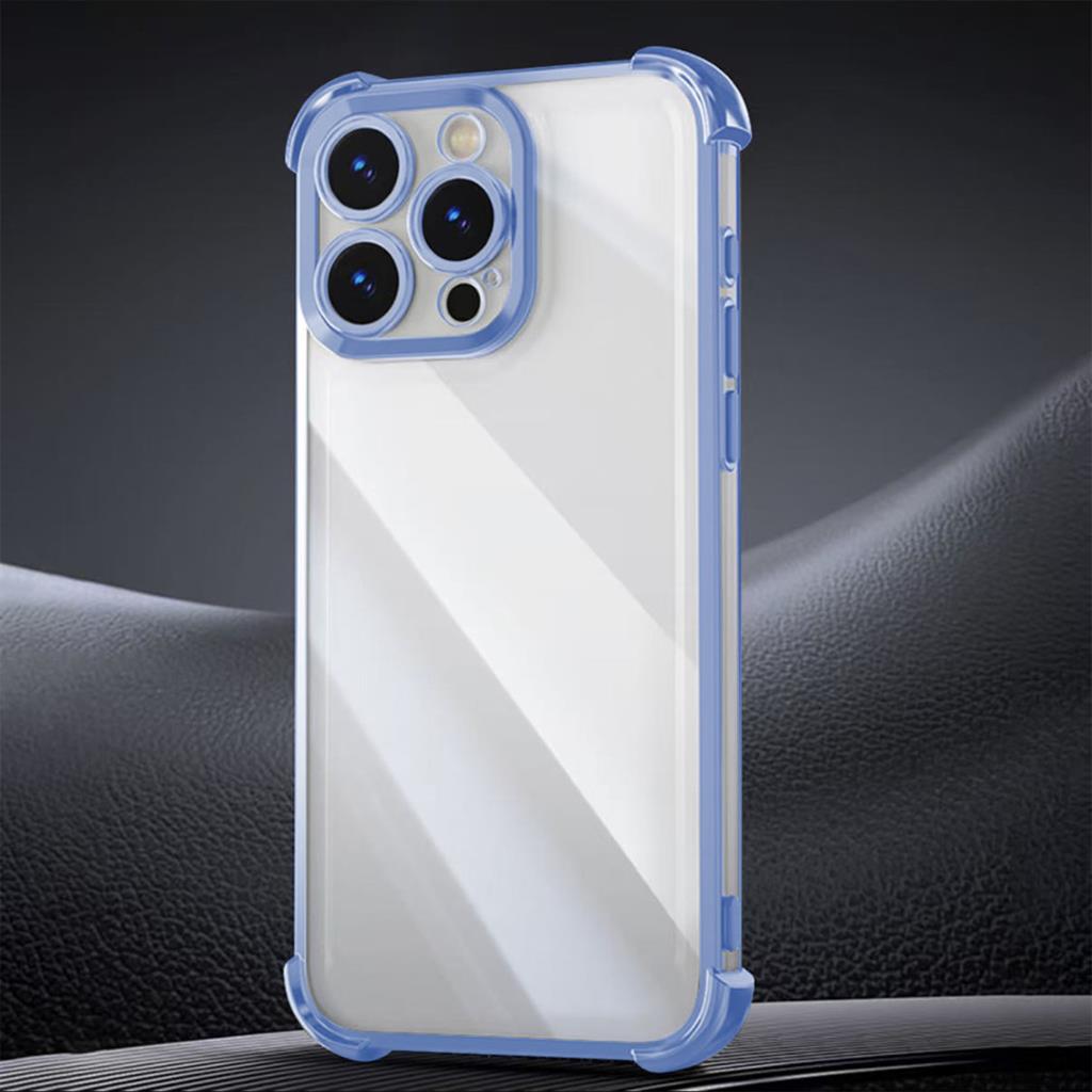 Xiaomi Redmi 14C 4G & Redmi 14C 5G & Redmi A4 & POCO C76 Anti shock chrome hátlap tok (Kék)