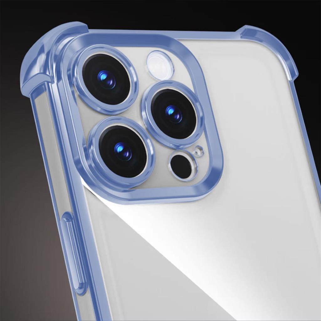 Xiaomi Redmi 14C 4G & Redmi 14C 5G & Redmi A4 & POCO C76 Anti shock chrome hátlap tok (Kék)