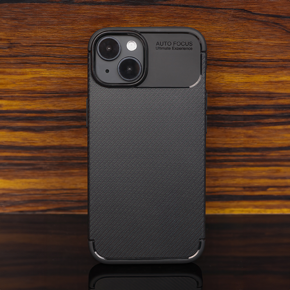 Xiaomi Redmi 14C carbon fiber szilikon hátlap tok (Fekete)
