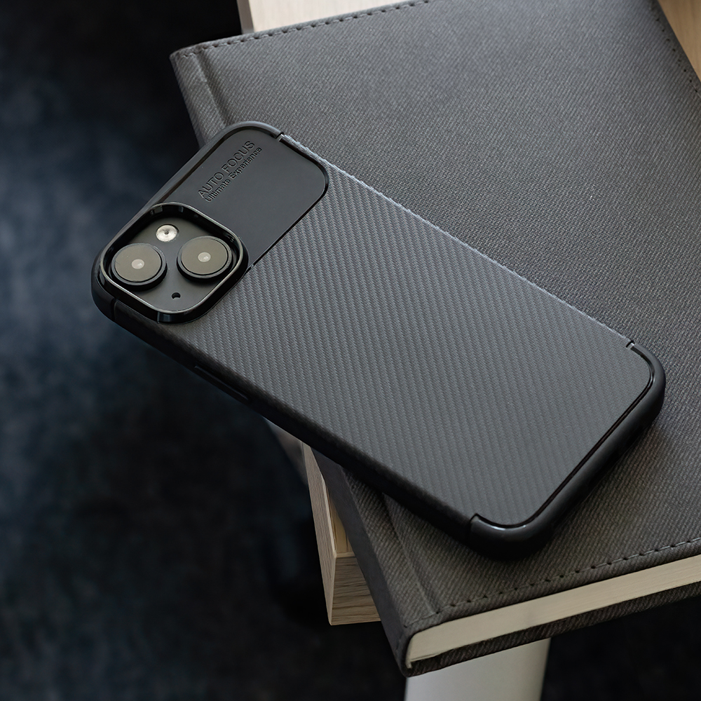 Xiaomi Redmi 14C carbon fiber szilikon hátlap tok (Fekete)