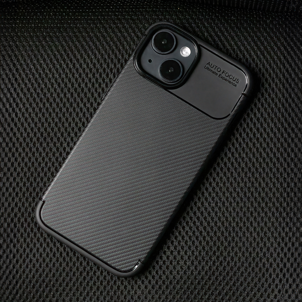 Xiaomi Redmi 14C carbon fiber szilikon hátlap tok (Fekete)