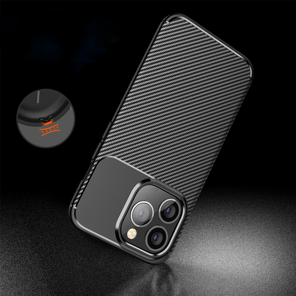 Xiaomi Redmi 14C carbon fiber szilikon hátlap tok (Fekete)
