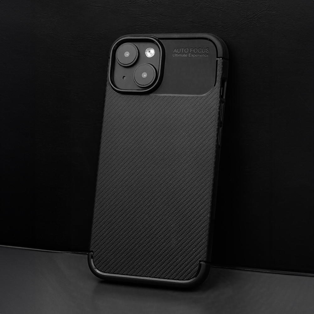 Xiaomi Redmi 14C carbon fiber szilikon hátlap tok (Fekete)