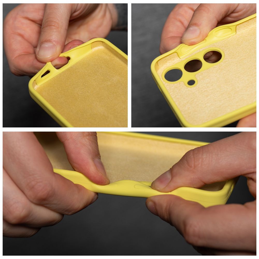 Xiaomi Redmi 14C Silicone 2mm hátlap tok (Sárga)