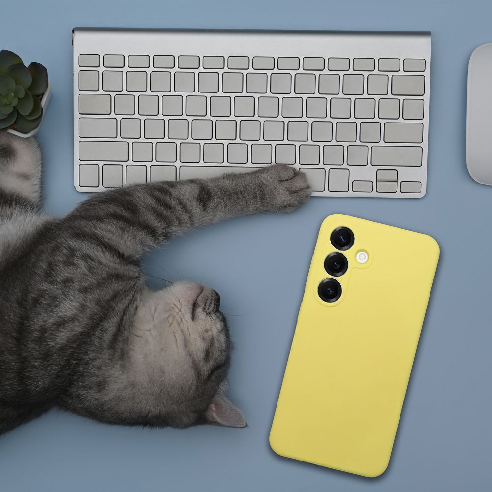 Xiaomi Redmi 15 Silicone 2mm hátlap tok (Sárga)