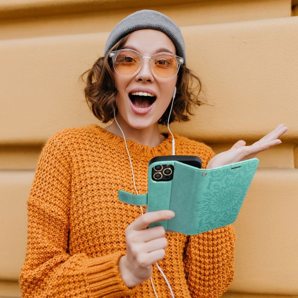 Xiaomi Redmi 9AT / Redmi 9A Forcell MEZZO nyitható tok (Zöld)