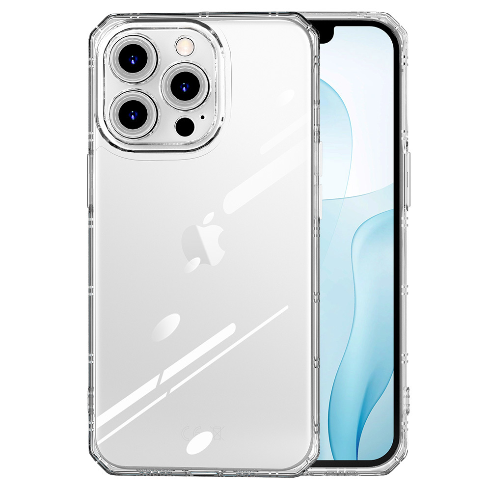 Xiaomi Redmi A3 armor anti shock ütésálló hátlap tok (Átlátszó) 0