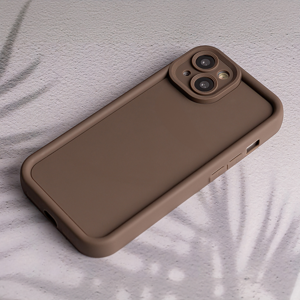 Xiaomi Redmi A3 Rim TPU hátlap tok (Barna)