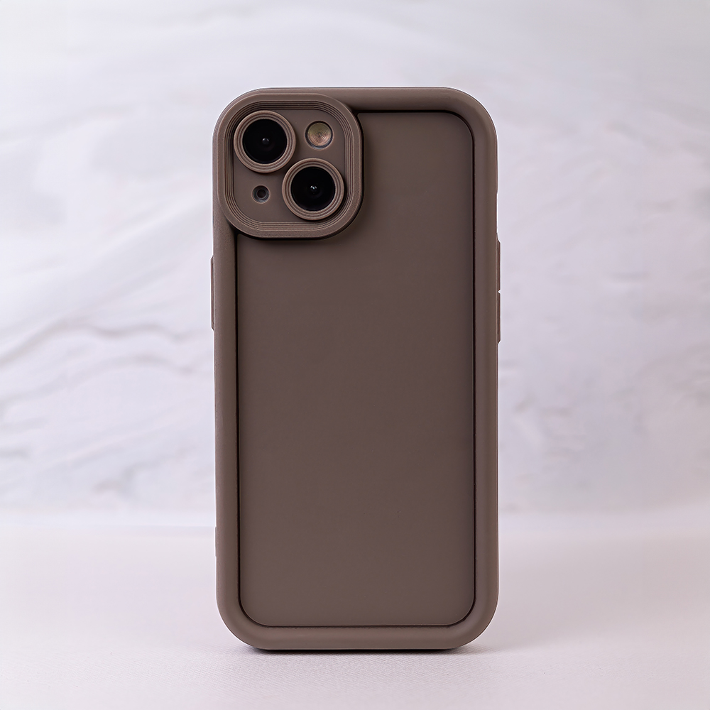 Xiaomi Redmi A3 Rim TPU hátlap tok (Barna)