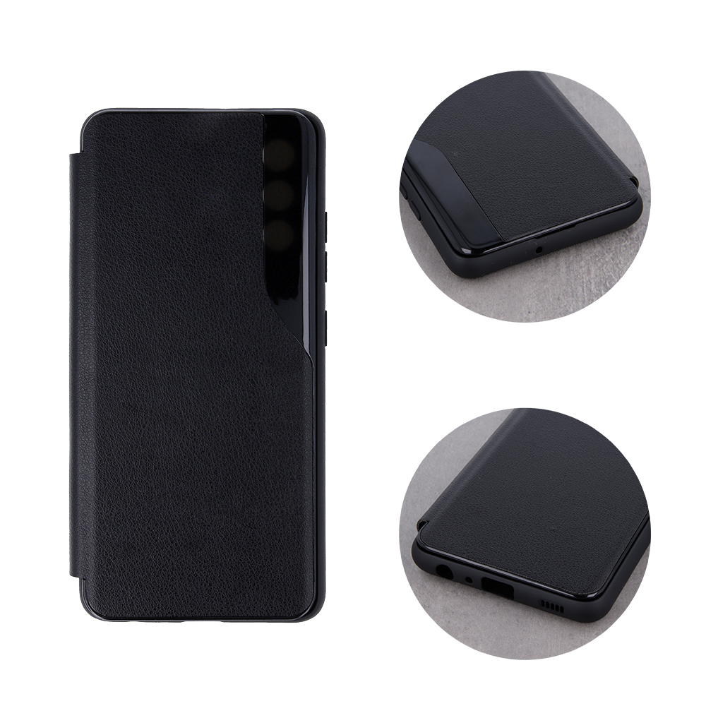 Xiaomi Redmi Note 10 Pro / Redmi Note 10 Pro Max Smart view TPU notesz tok (Fekete)