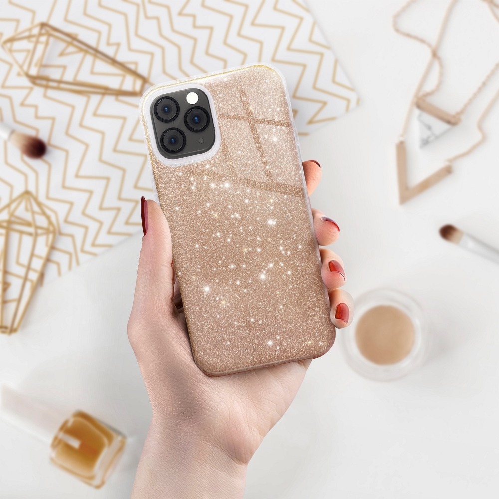 Xiaomi Redmi Note 10/Redmi Note 10S forcell shining hátlap tok, (Arany) 0