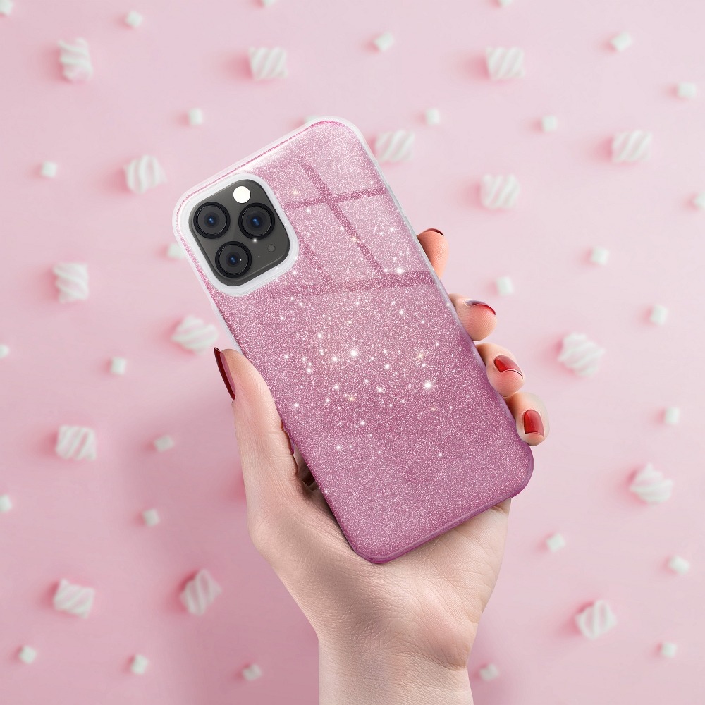 Xiaomi Redmi Note 10/Redmi Note 10S forcell shining hátlap tok, (Pink) 0