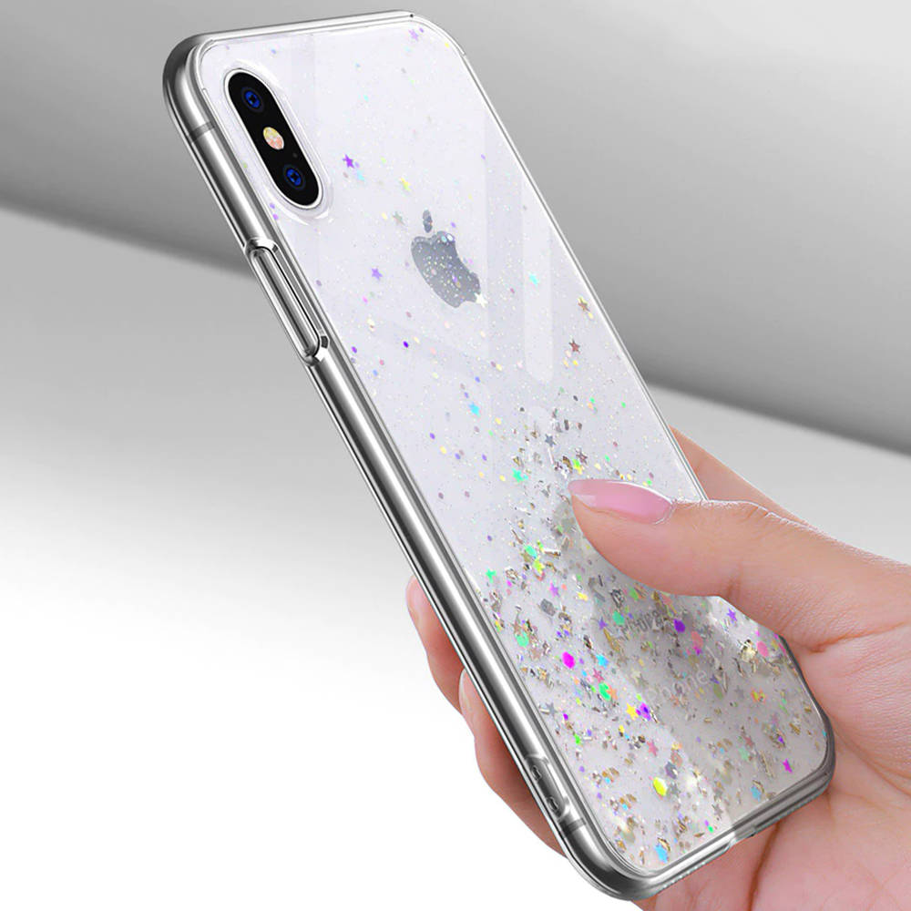 Xiaomi Redmi Note 11 4G/Redmi Note 11S 4G sequins glue glitter csillogós szilikon hátlap tok (Átlátszó) 1