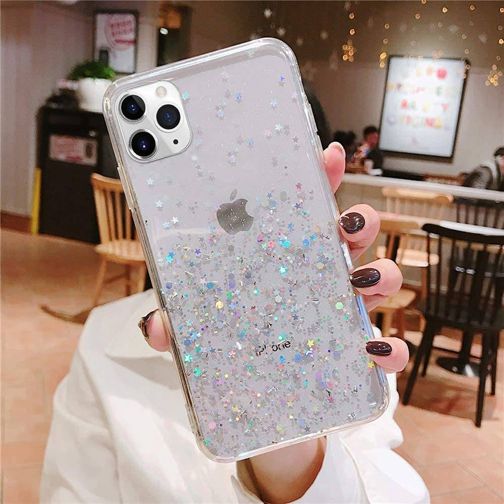 Xiaomi Redmi Note 11 4G/Redmi Note 11S 4G sequins glue glitter csillogós szilikon hátlap tok (Átlátszó) 2