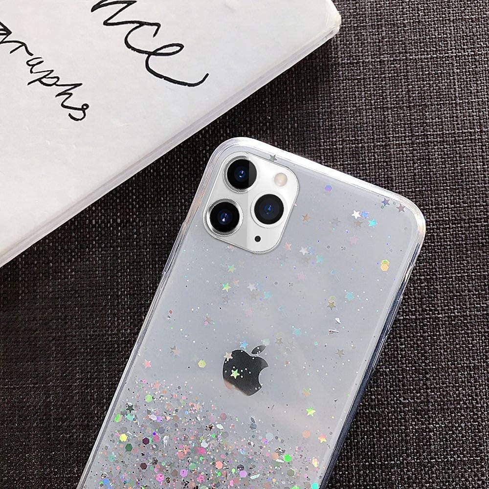 Xiaomi Redmi Note 11 4G/Redmi Note 11S 4G sequins glue glitter csillogós szilikon hátlap tok (Átlátszó) 5