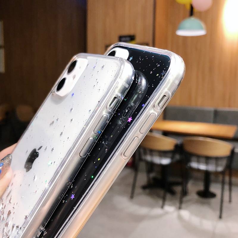 Xiaomi Redmi Note 11 4G/Redmi Note 11S 4G sequins glue glitter csillogós szilikon hátlap tok (Átlátszó) 6