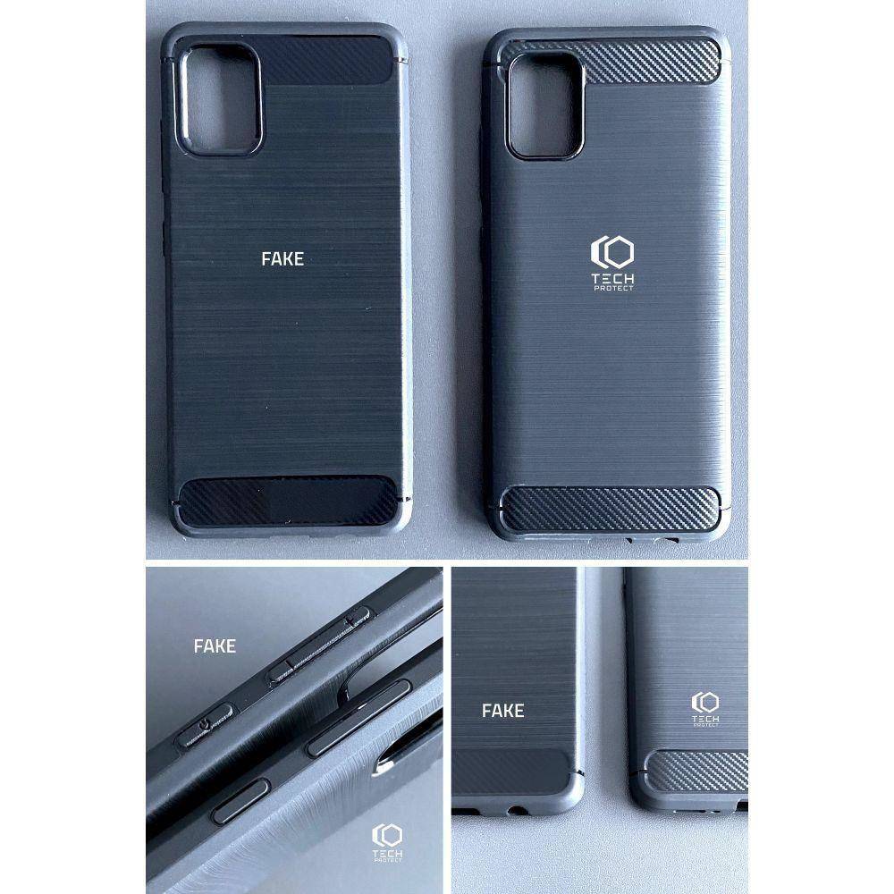 Xiaomi Redmi Note 11 4G/Redmi Note 11S 4G Tech Protect TPU Carbon hátlap tok, (Fekete) 6