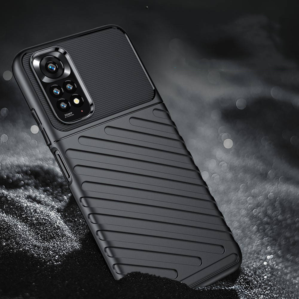 Xiaomi Redmi Note 11 4G/Redmi Note 11S 4G thunder hátlap tok, (Fekete) 1