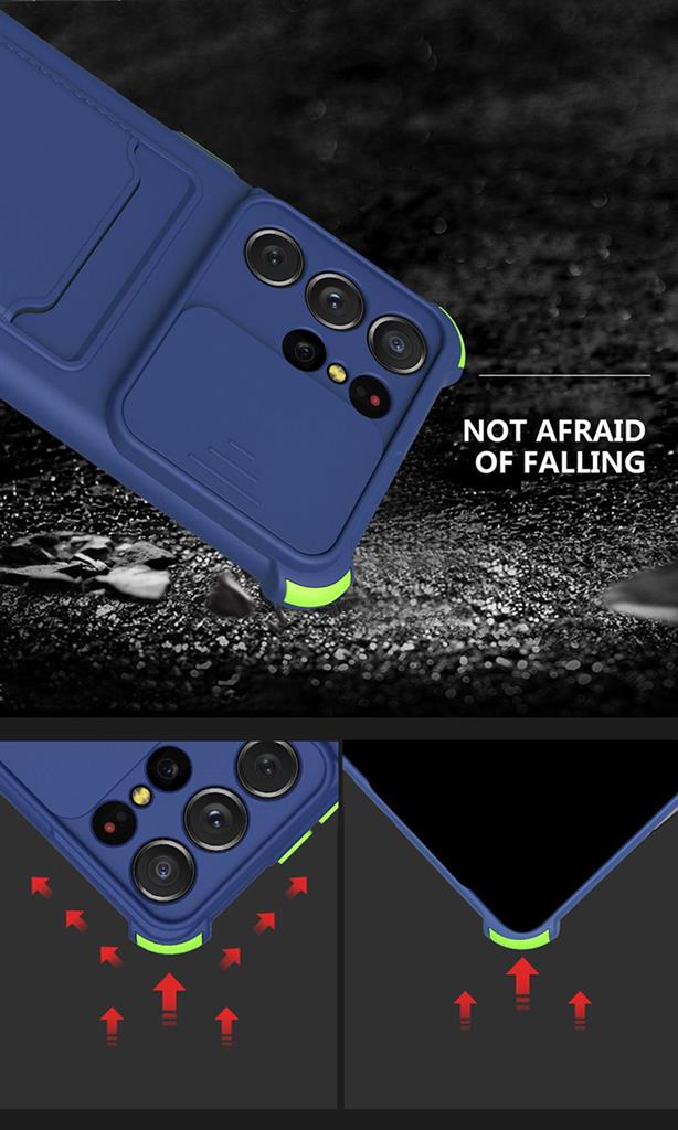 Xiaomi Redmi Note 11 Pro 4G/Redmi Note 11 Pro 5G colored buttons ütésálló hátlap tok, fekete 3