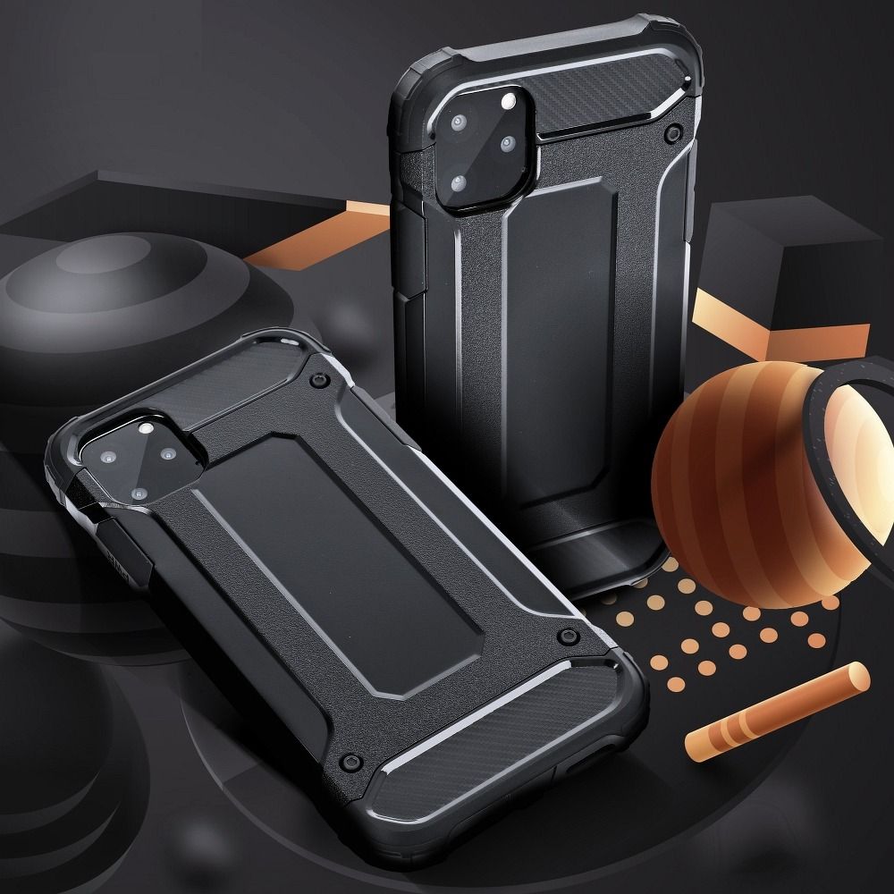 Xiaomi Redmi Note 11S 5G / Redmi Note 11T 5G / Poco M4 Pro 5G armor ütésálló hátlap tok (Fekete)