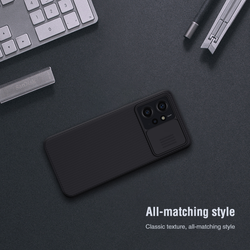 Xiaomi Redmi Note 12 4G Nillkin camshield hátlap tok (Fekete) 1