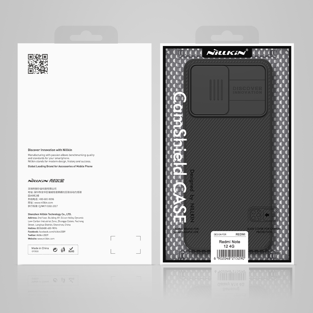 Xiaomi Redmi Note 12 4G Nillkin camshield hátlap tok (Fekete) 3