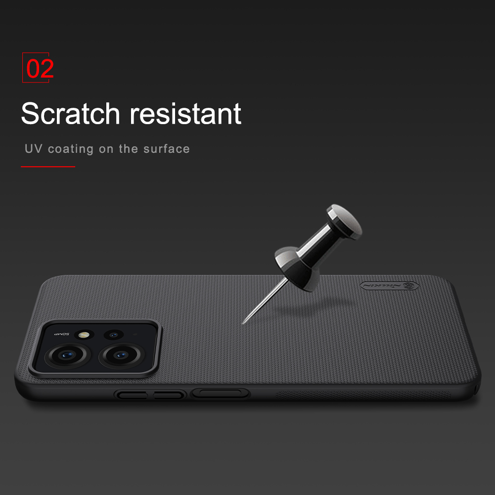 Xiaomi Redmi Note 12 4G Nillkin Super frosted strapabíró hátlap tok (Fekete) 0