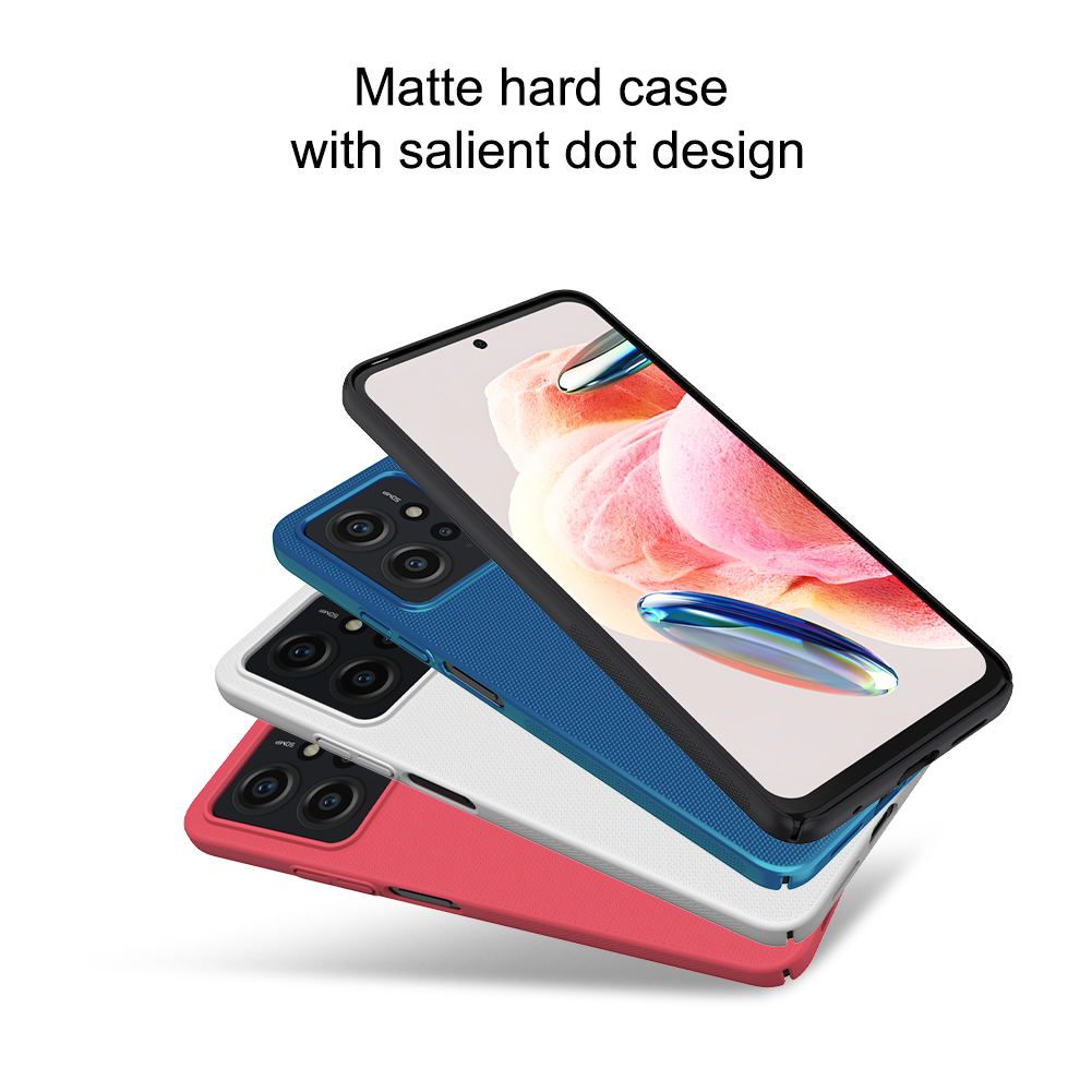 Xiaomi Redmi Note 12 4G Nillkin Super frosted strapabíró hátlap tok (Kék)