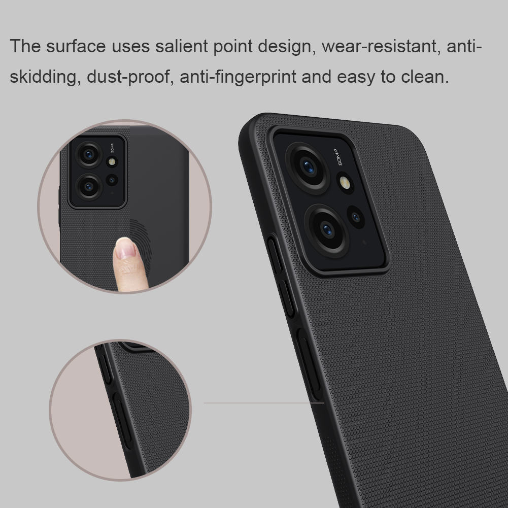 Xiaomi Redmi Note 12 4G Nillkin Super frosted strapabíró hátlap tok (Kék)