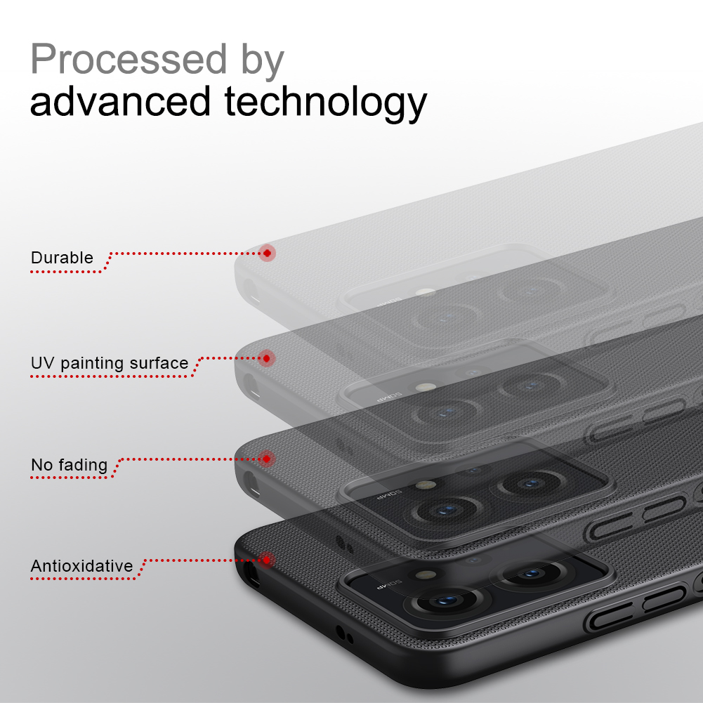 Xiaomi Redmi Note 12 4G Nillkin Super frosted strapabíró hátlap tok (Kék)
