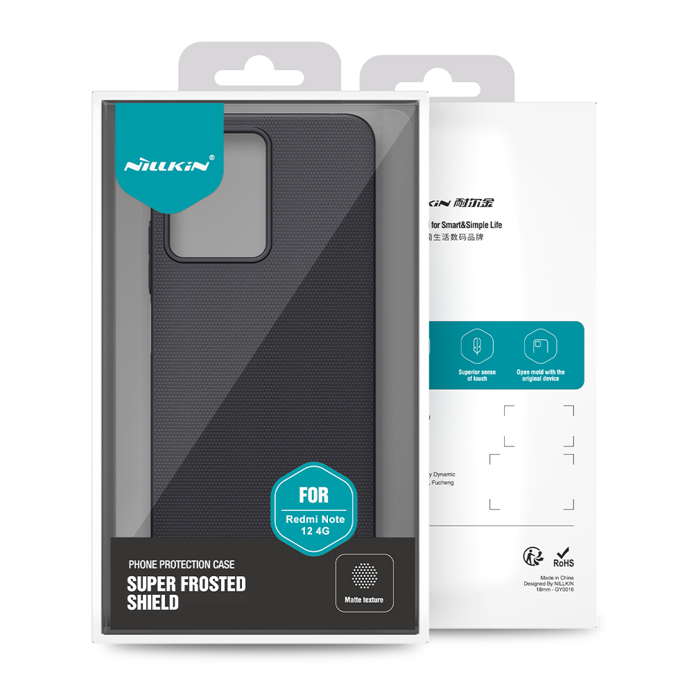 Xiaomi Redmi Note 12 4G Nillkin Super frosted strapabíró hátlap tok (Kék)